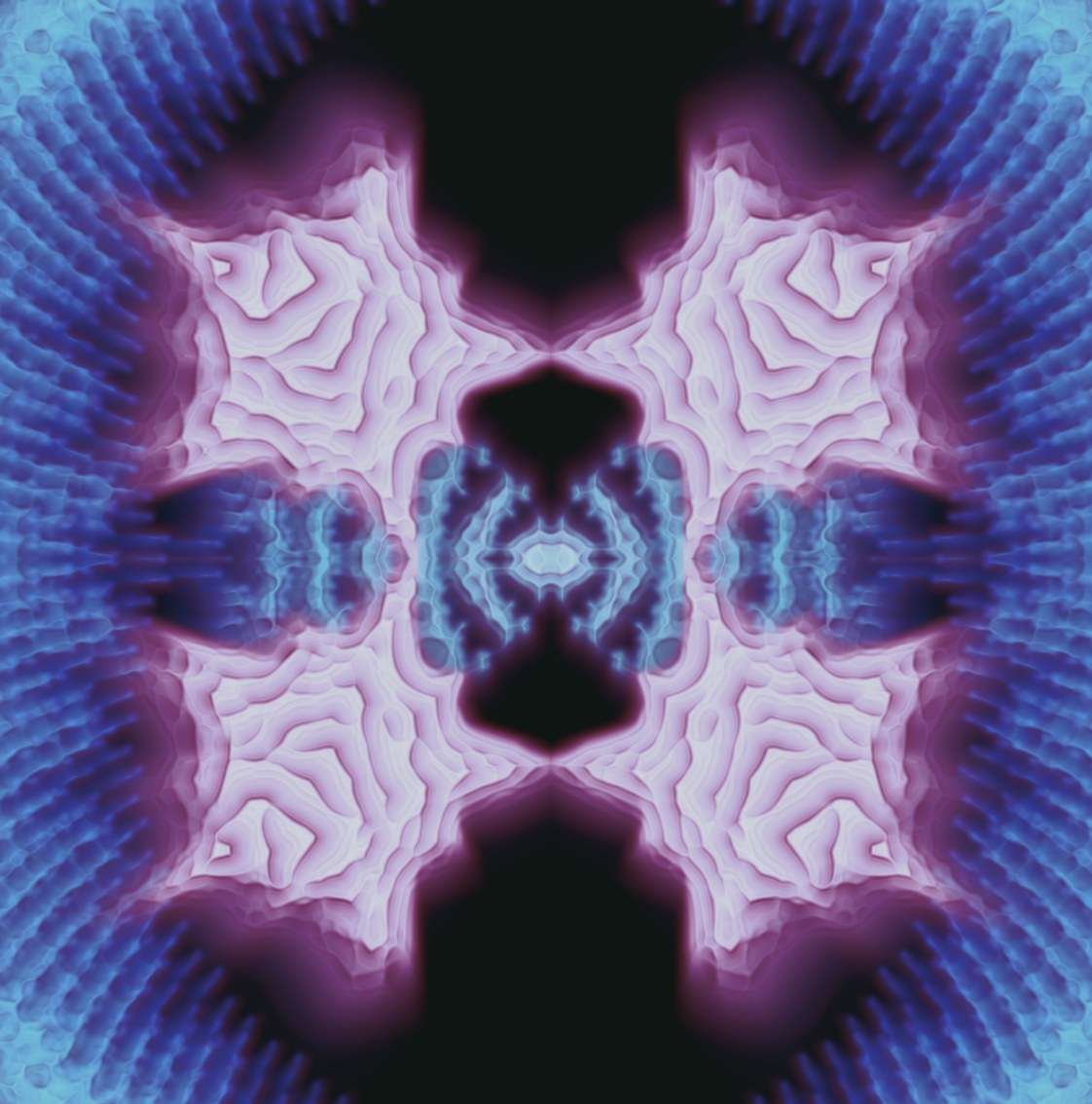 Electric Night scene, blue and violet color state